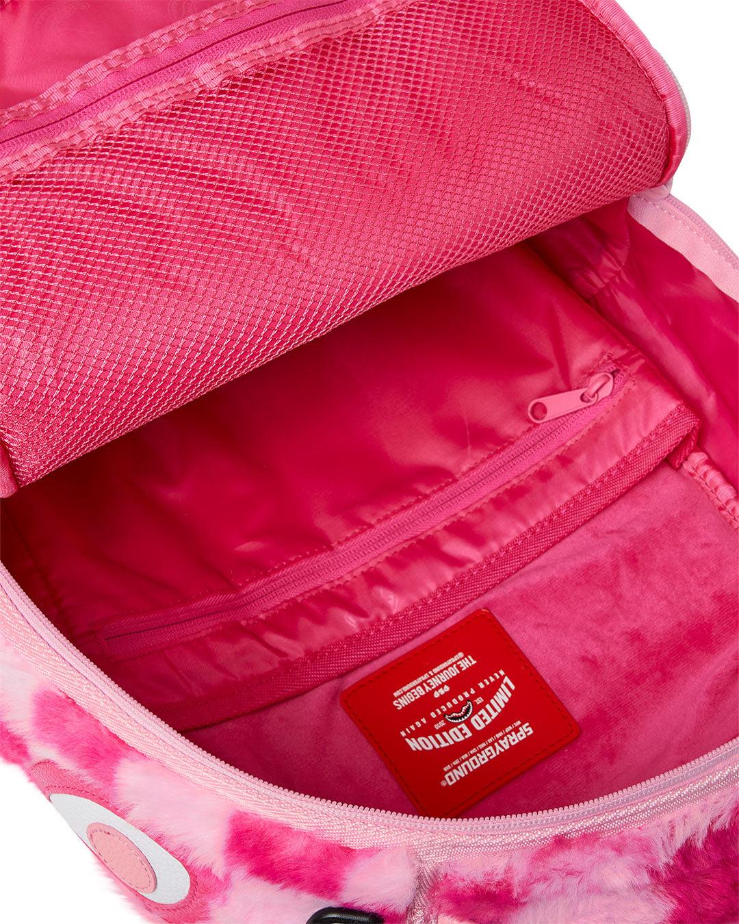 PINK FUR CHECK BACKPACK 910B8179NSZ/PINK SPRAYGROUND