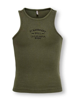 ONLY KIDS KOGJILLY EMB WASHED TANK TOP JRS