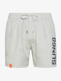 SUN68 SWIM PANT WITH MACRO LOGO ON FRONT