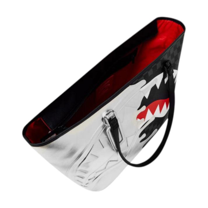 SILVER SIDE DRIP TOTE 