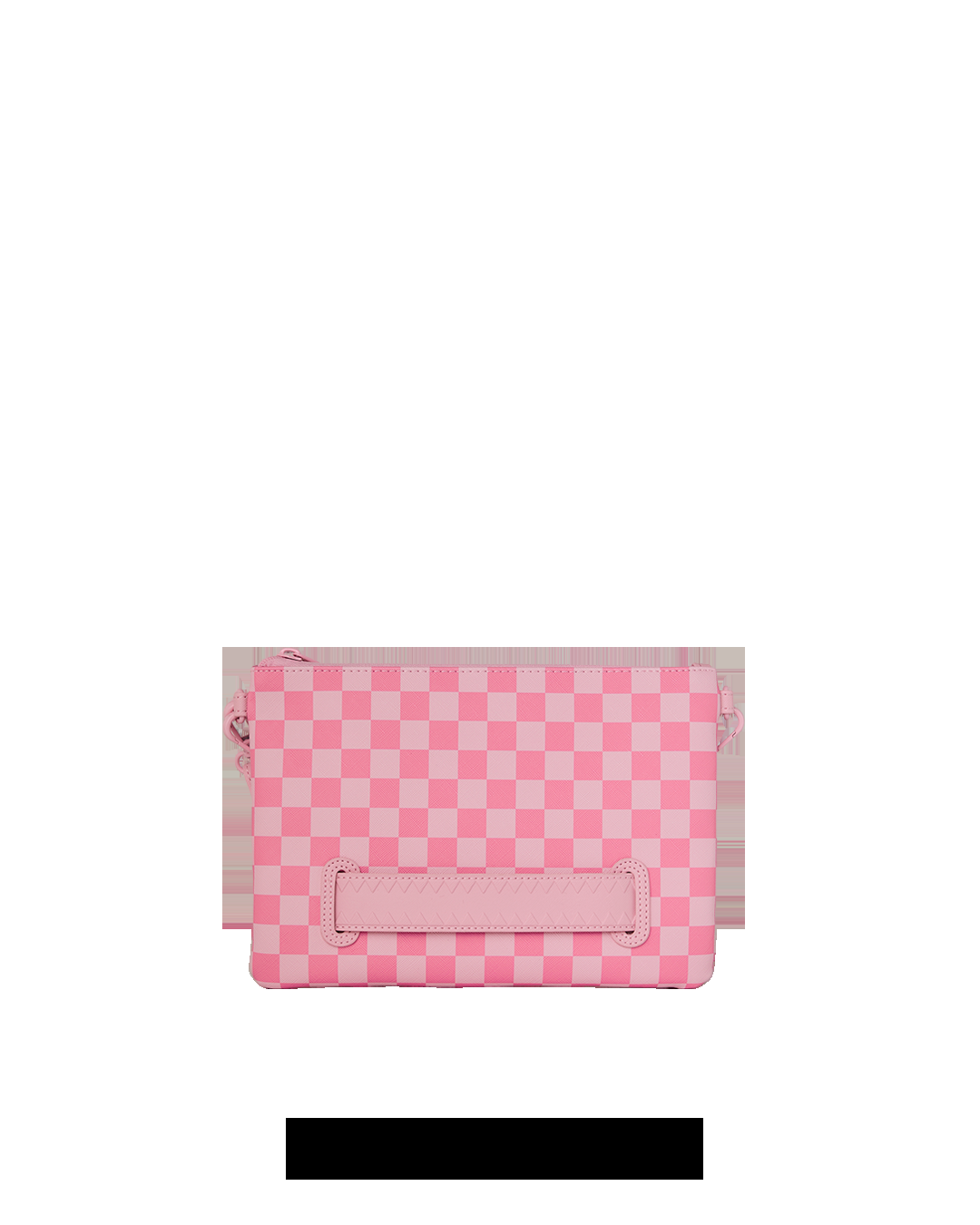 PINK SHARKS IN PARIS PATCH<BR/>CROSSOVER CLUTCH 
