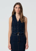 DENIM GILET RAWWASH FR25SJ5024D46093/L23 FRACOMINA