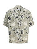 JACK AND JONES JJJEFF MONOCHROME AOP RESORT SHIRT SS