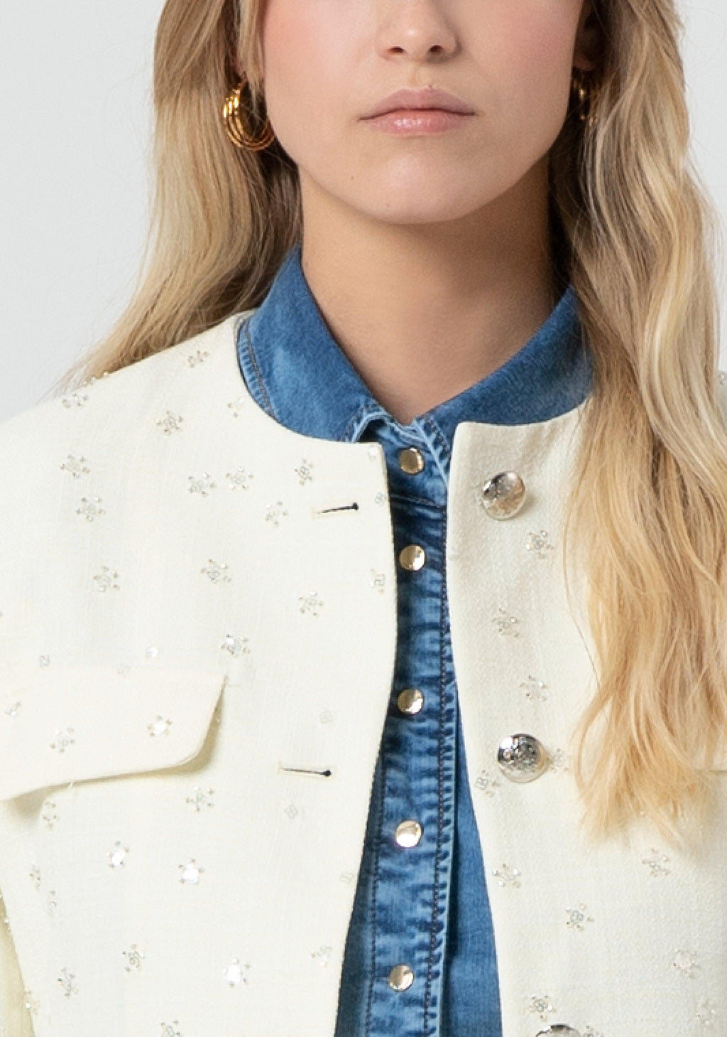 REGULAR CHANEL JACKET CREAM FR25SJ2006W763R9/108 FRACOMINA