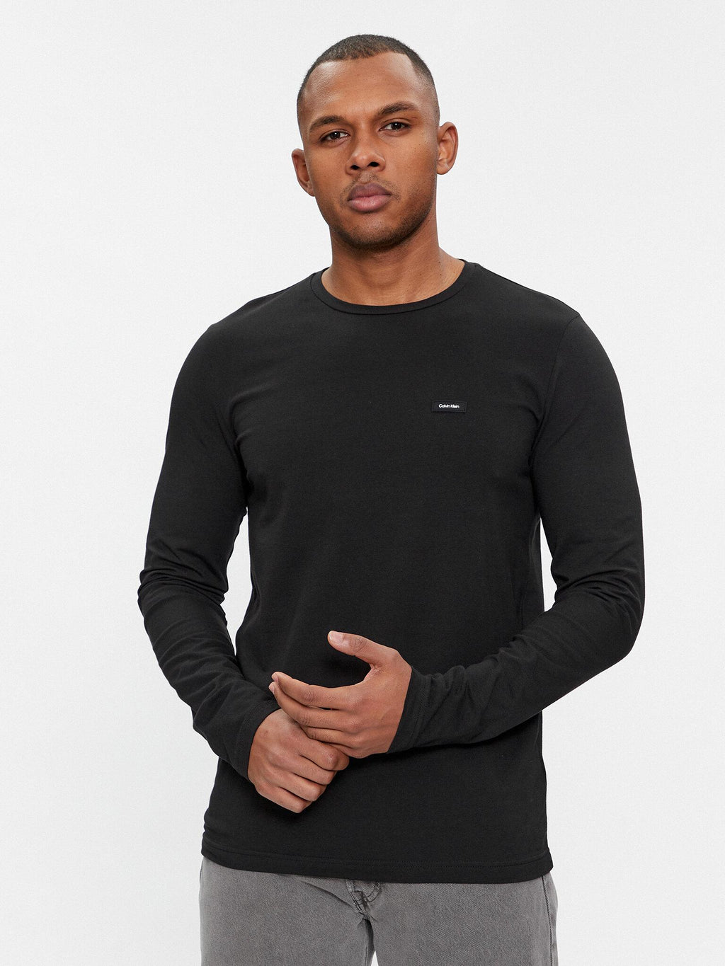 STRETCH SLIM FIT LS K10K112725/BEH CALVIN KLEIN