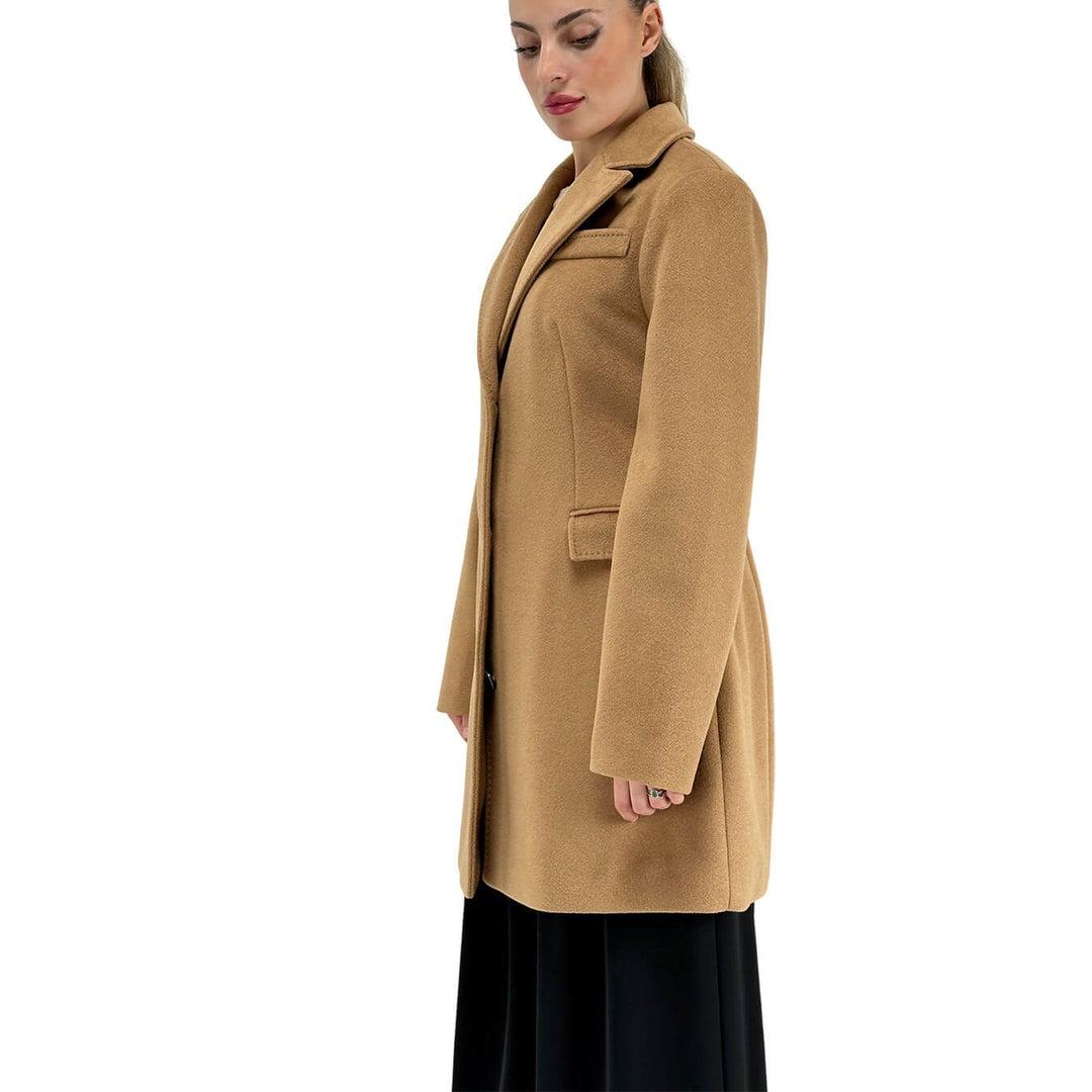 CAPPOTTO IN PANNO COLLO REVERS MW9640601/CAMMELLO MARKUP