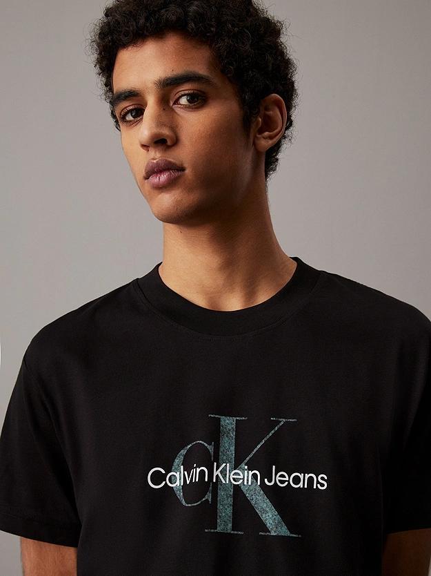 TEXTURED MONOLOGO TE J30J327086/BEH CALVIN KLEIN JEANS