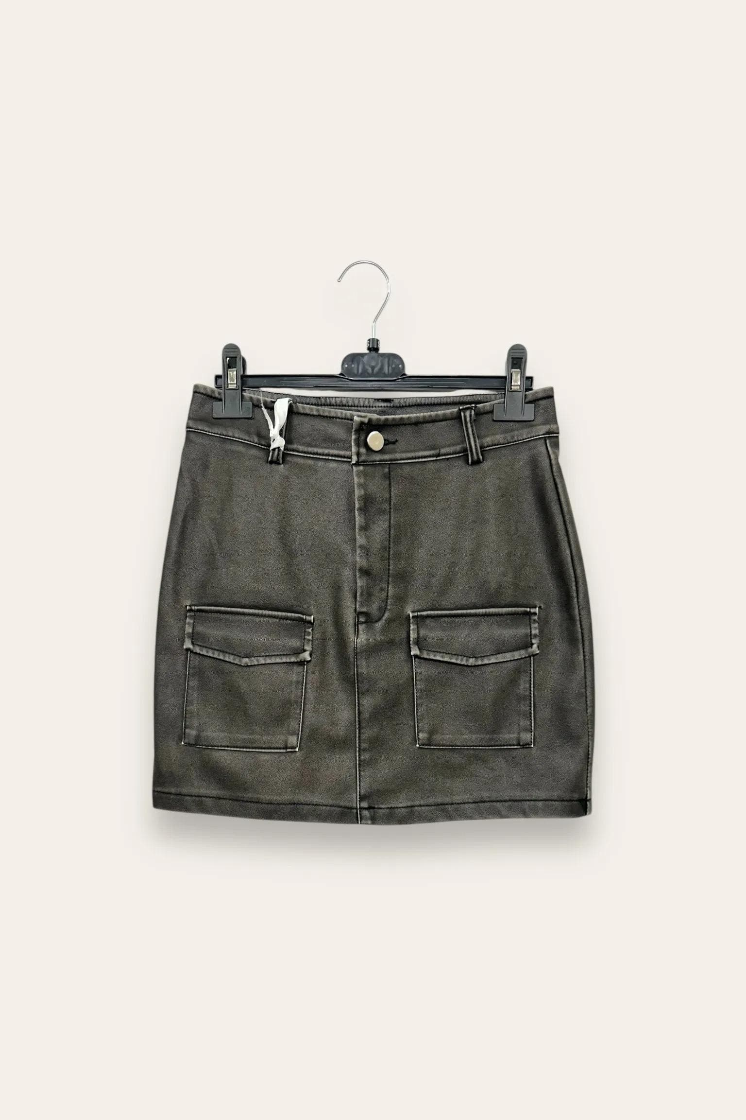 Minigonna in ecopelle YY-10718/Nero LOVEme