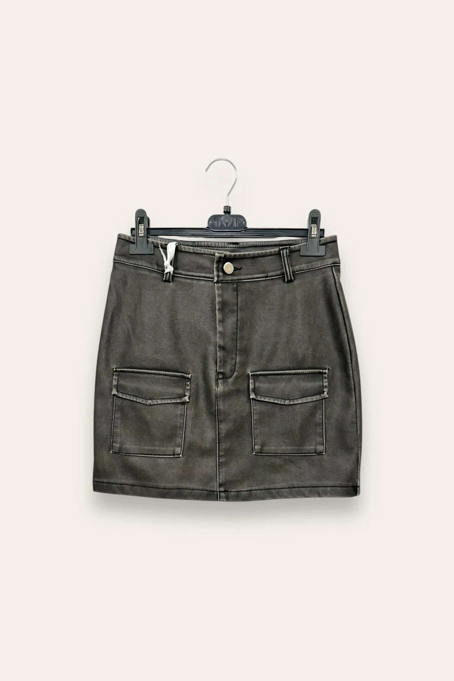 Minigonna in ecopelle YY-10718/Nero LOVEme