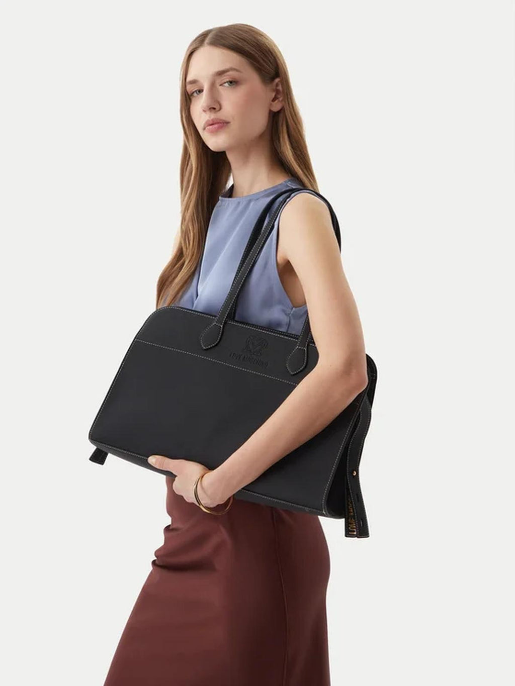 BORSA PU GRS MARRONE 