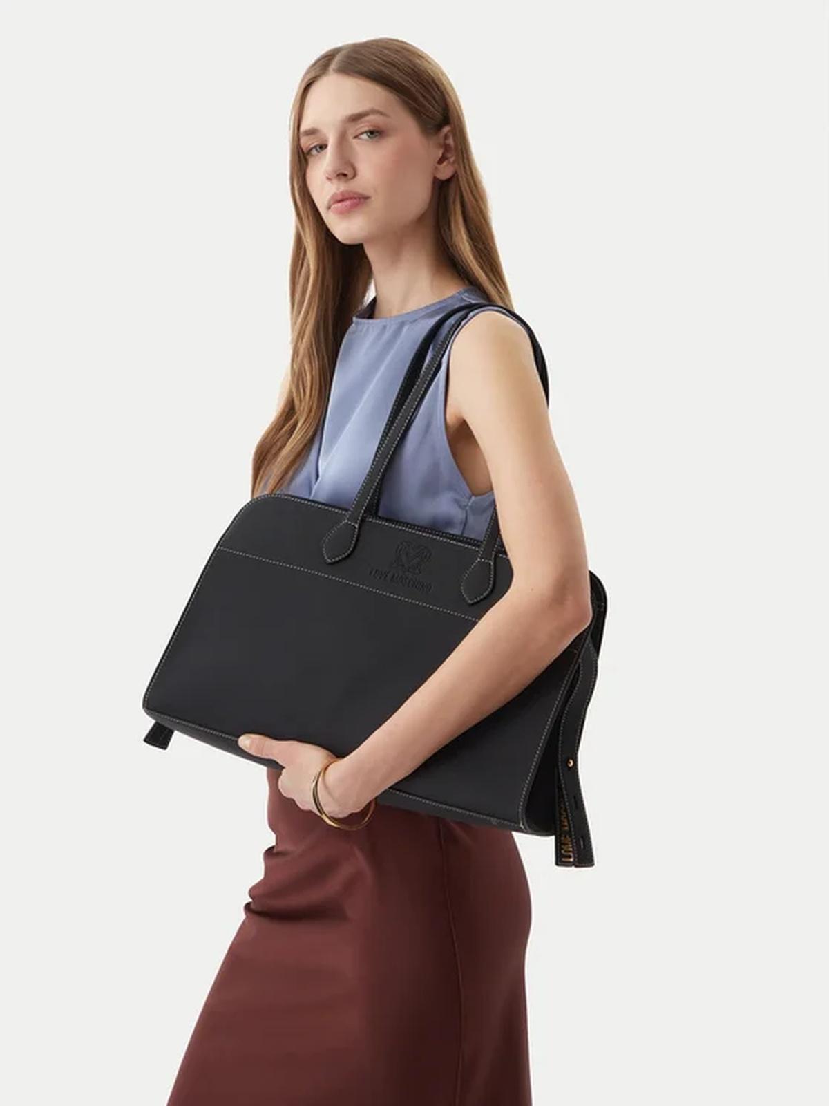 BORSA PU GRS MARRONE 