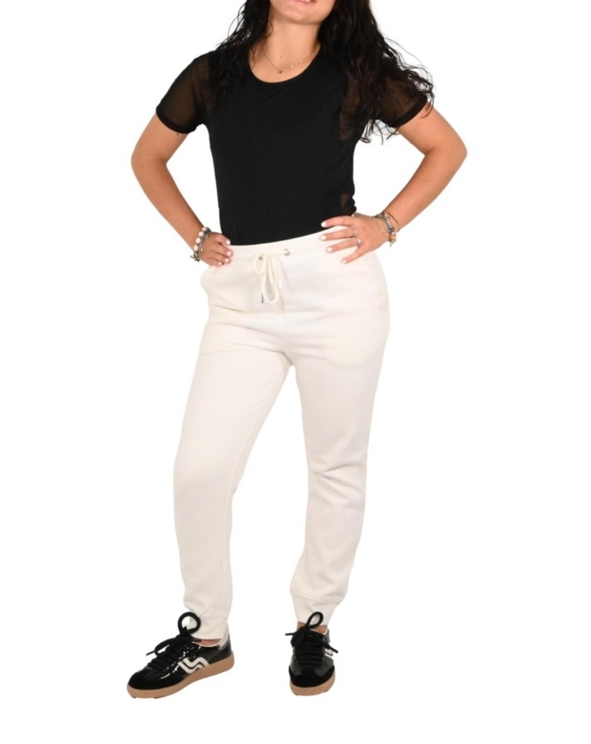 PANTALONE IN FELPA MW9620002/OFF WHITE MARKUP