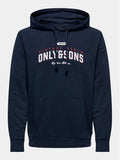 ONLY&SONS ONSLENNY REG VINTAGE PRINT HOOD SWEAT