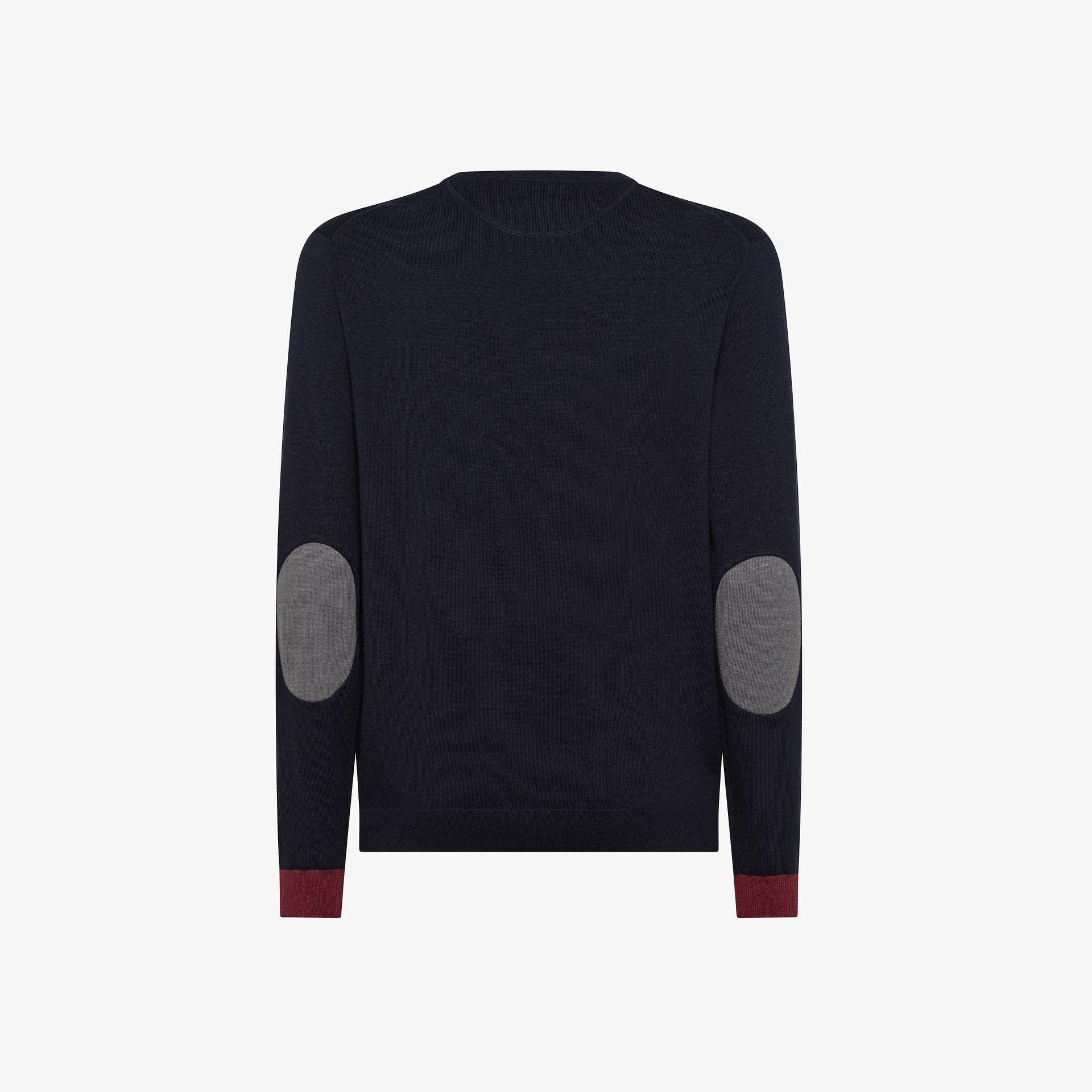 SWEATER ELBOW CONTRAST L/S 
