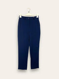 Pantalone a sigaretta in tessuto fluido con elastico retro vita 
