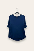 LOVEme Maglietta girocollo in cotone garzato
