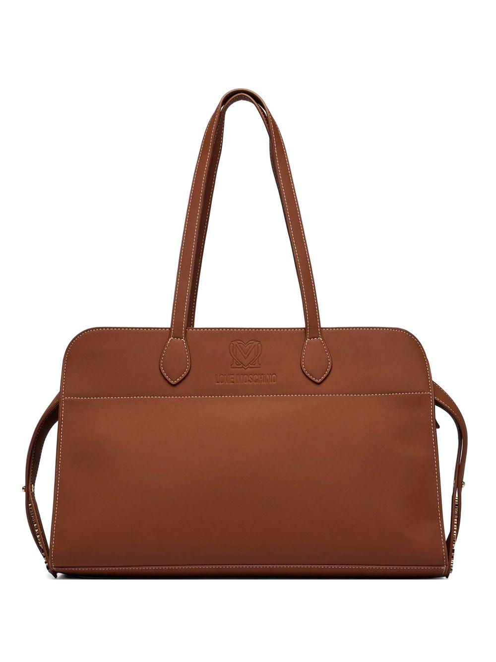 BORSA PU GRS MARRONE 