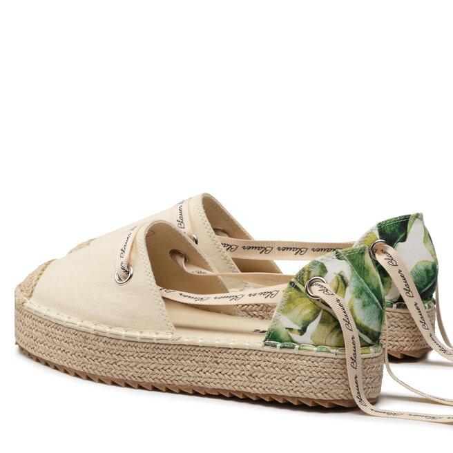 SPRING02 S2SPRING02/FAN/CREAM/PALM BLAUER