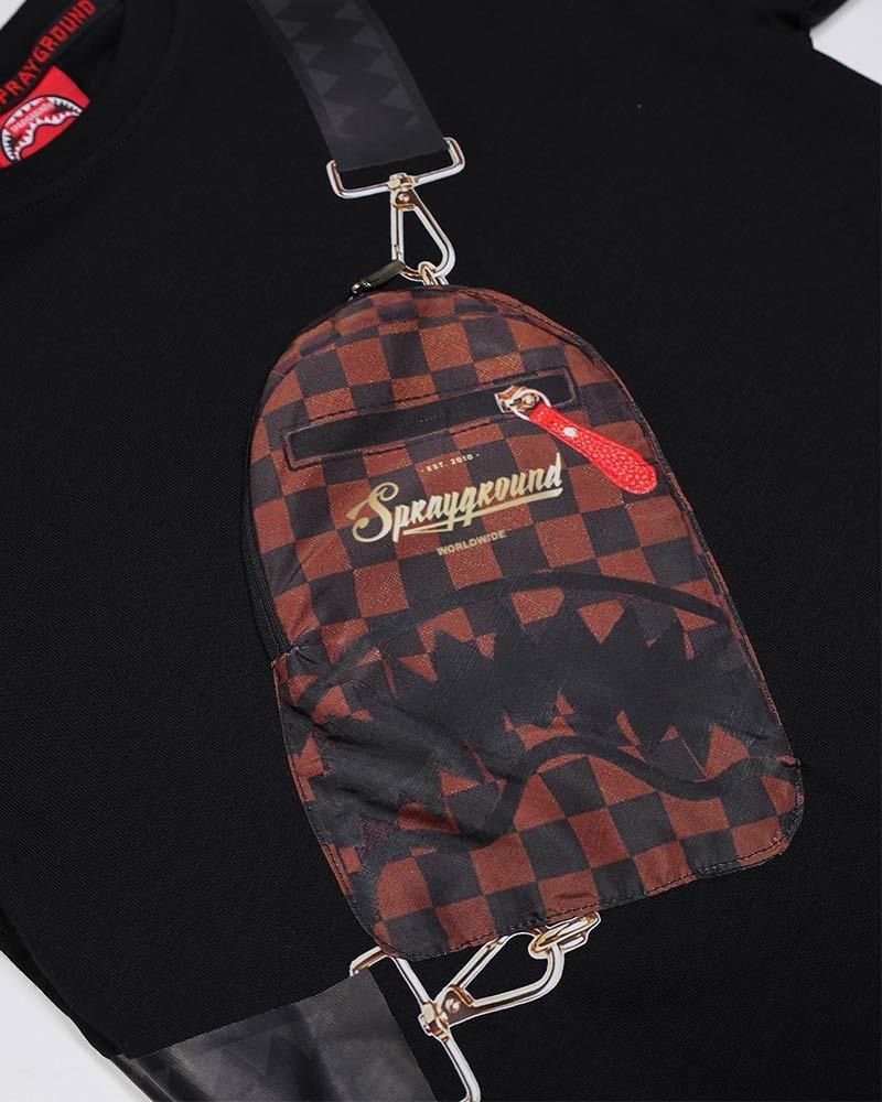 TAKEOVER THE THRONE BACKPACK SLING BLACK T-SHIRT SPY1361/BLACK SPRAYGROUND