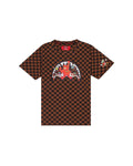 GET OUT BEAR CHECKERED REGULAR T-SHIRT 