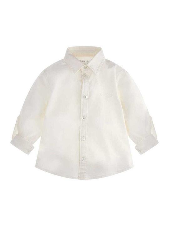 STR. POPLIN ADJ. LS SHIRT 