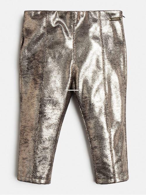 COATED SUEDE JEGGINGS 