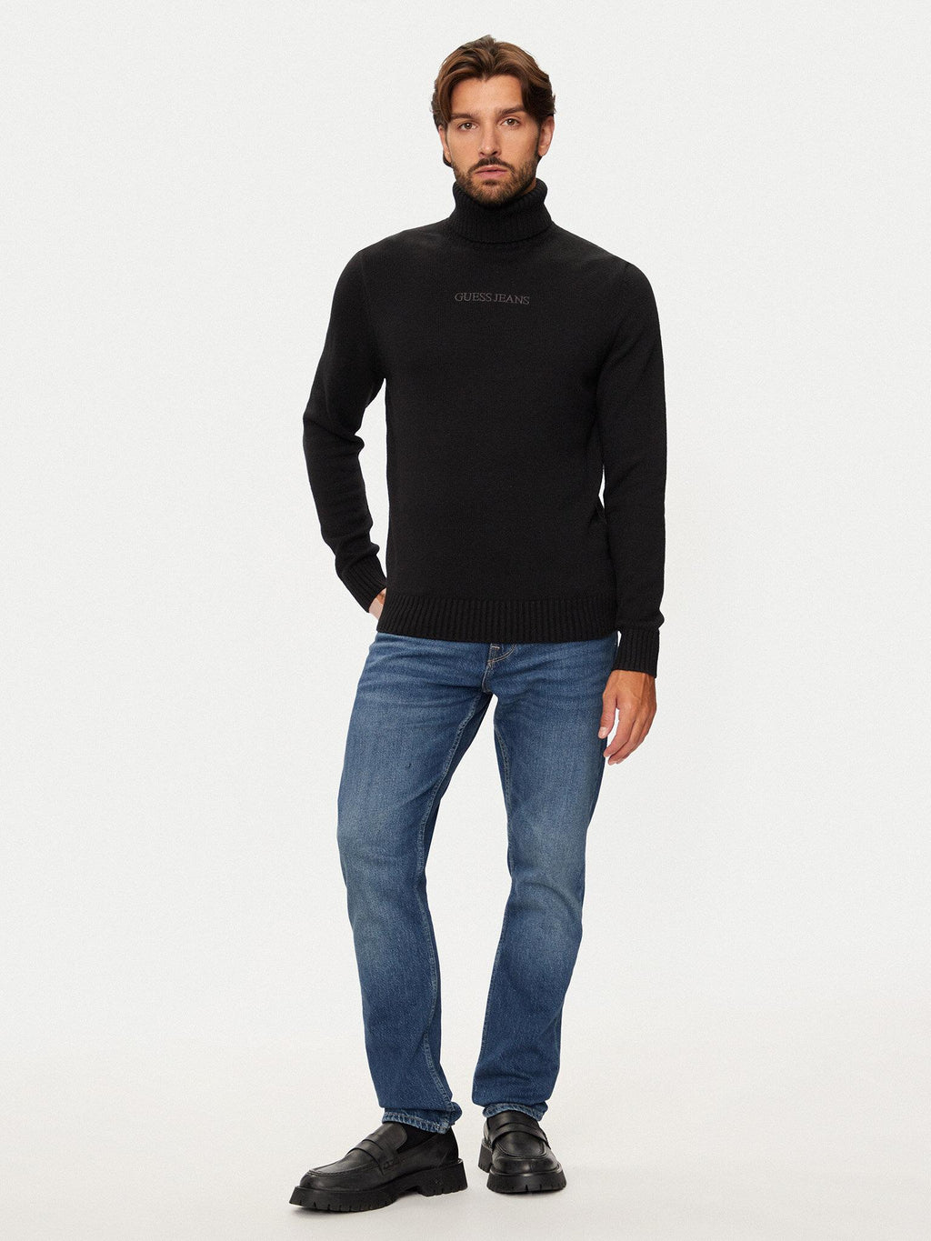 GJ LS TN GUESS J EMB SWTR M4BR35Z3HN2/JBLK GUESS