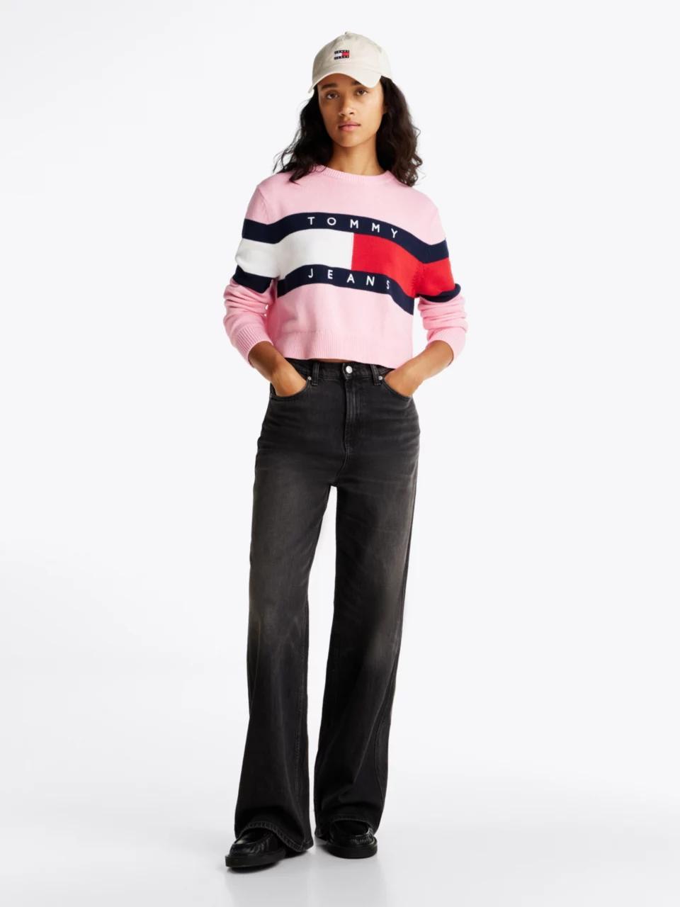 TJW CENTER FLAG SWEA DW0DW19335/TPF TOMMY JEANS