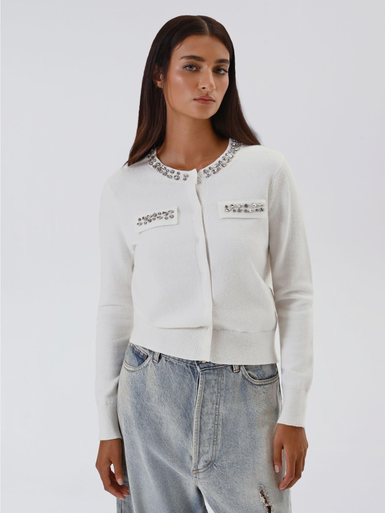 DIST X73107 MAG CARDIGAN BOTTONI CFM0012057003/B036 RINASCIMENTO