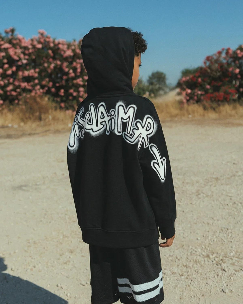MAGLIA BIMBO IN FELPA CON CAPPUCCIO 