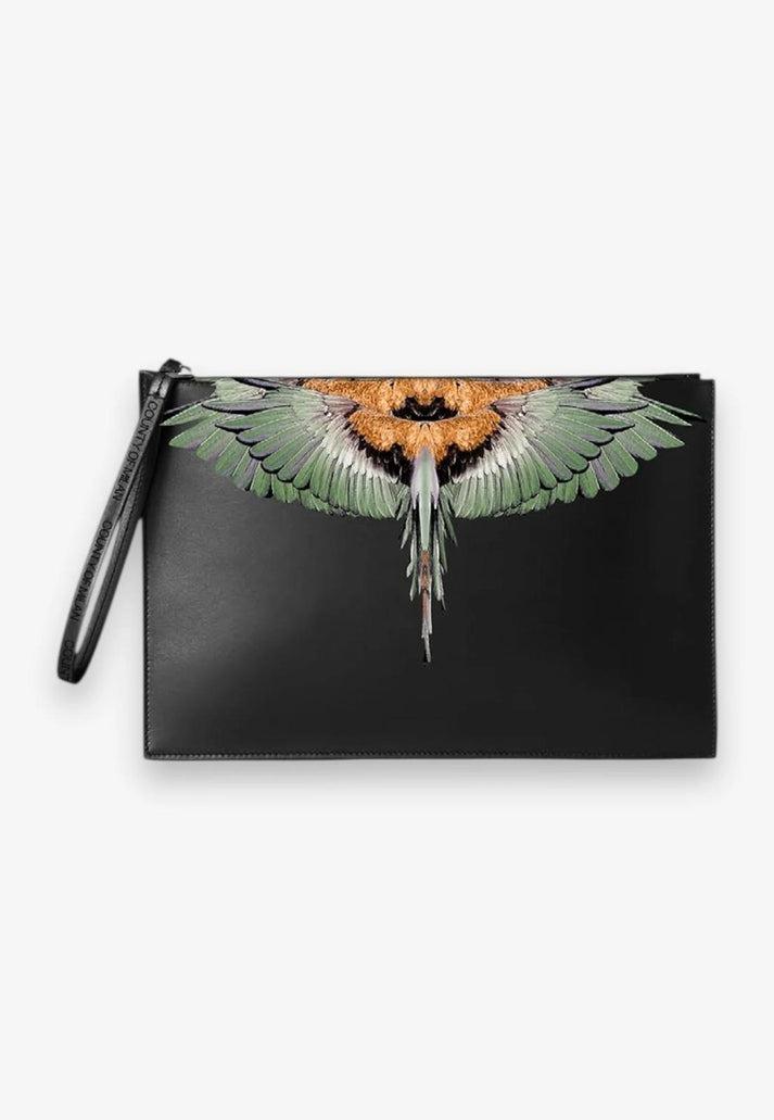 POCHETTE E.L. COMAF250136/NERO GREEN MARCELO BURLON COUNTY OF MILAN