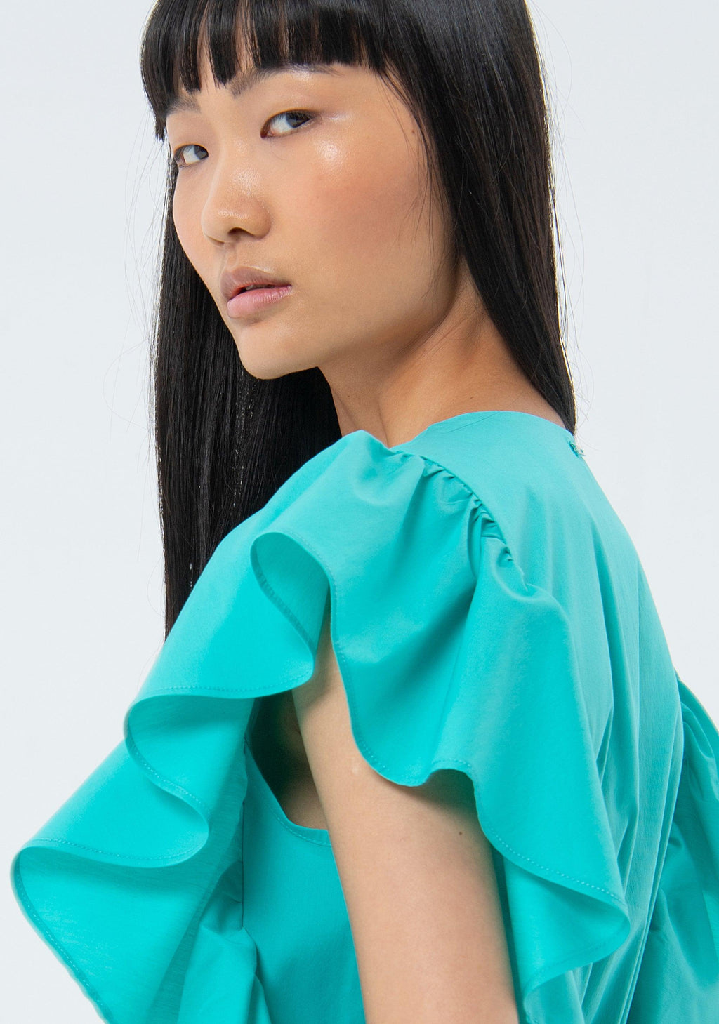 MINI DRESS TURQUOISE FS24SD1003W52001/268 FRACOMINA