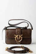 PINKO LOVE ONE MINI SLOUCHY FL PELLE