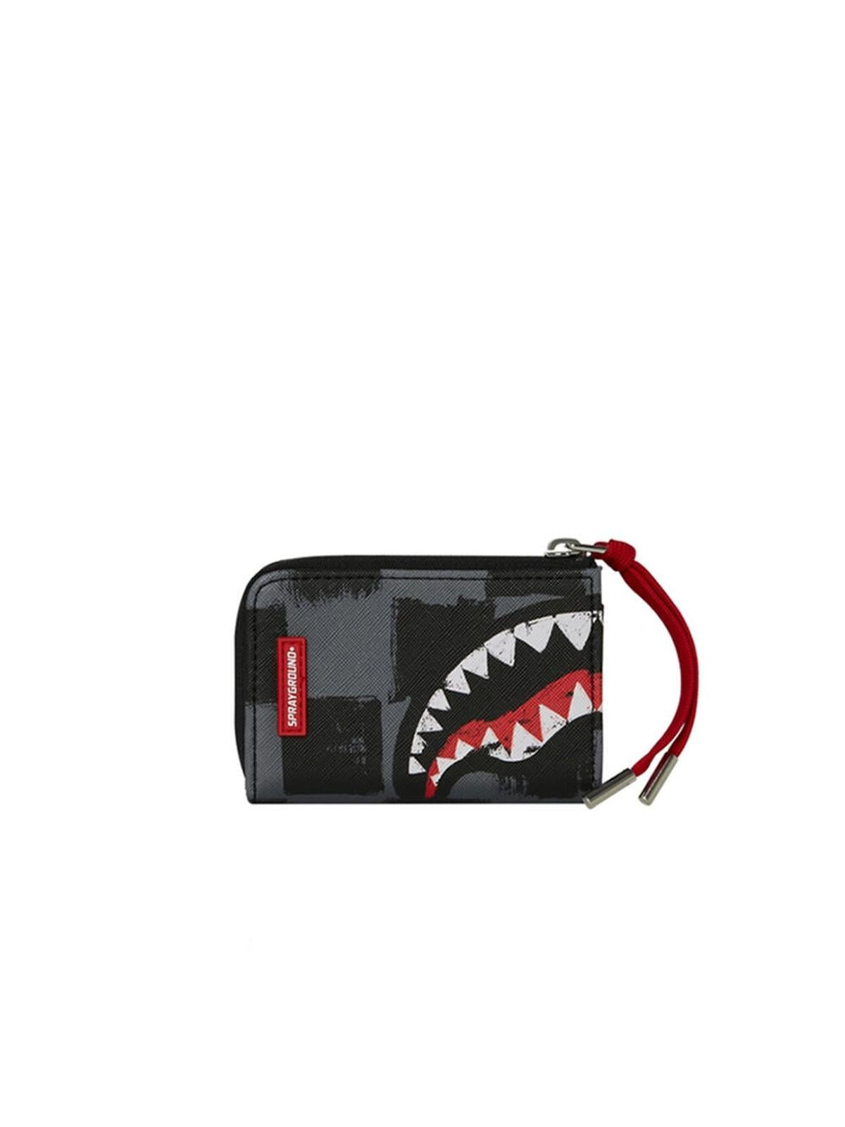 SHARKS IN PARIS GRAY PAINT WALLET 