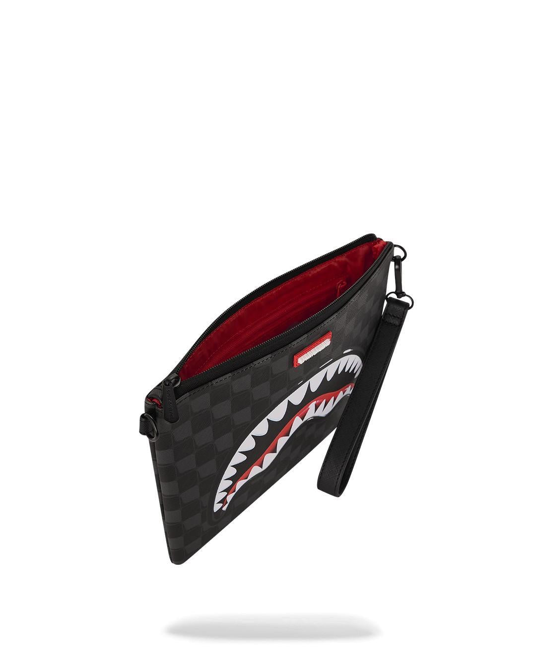 SHARKS IN PARIS BALLOON BLACK<BR/>CROSSOVER CLUTCH 