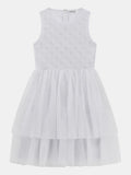 GUESS MIXED FABRIC SL DRESS_CEREMONY
