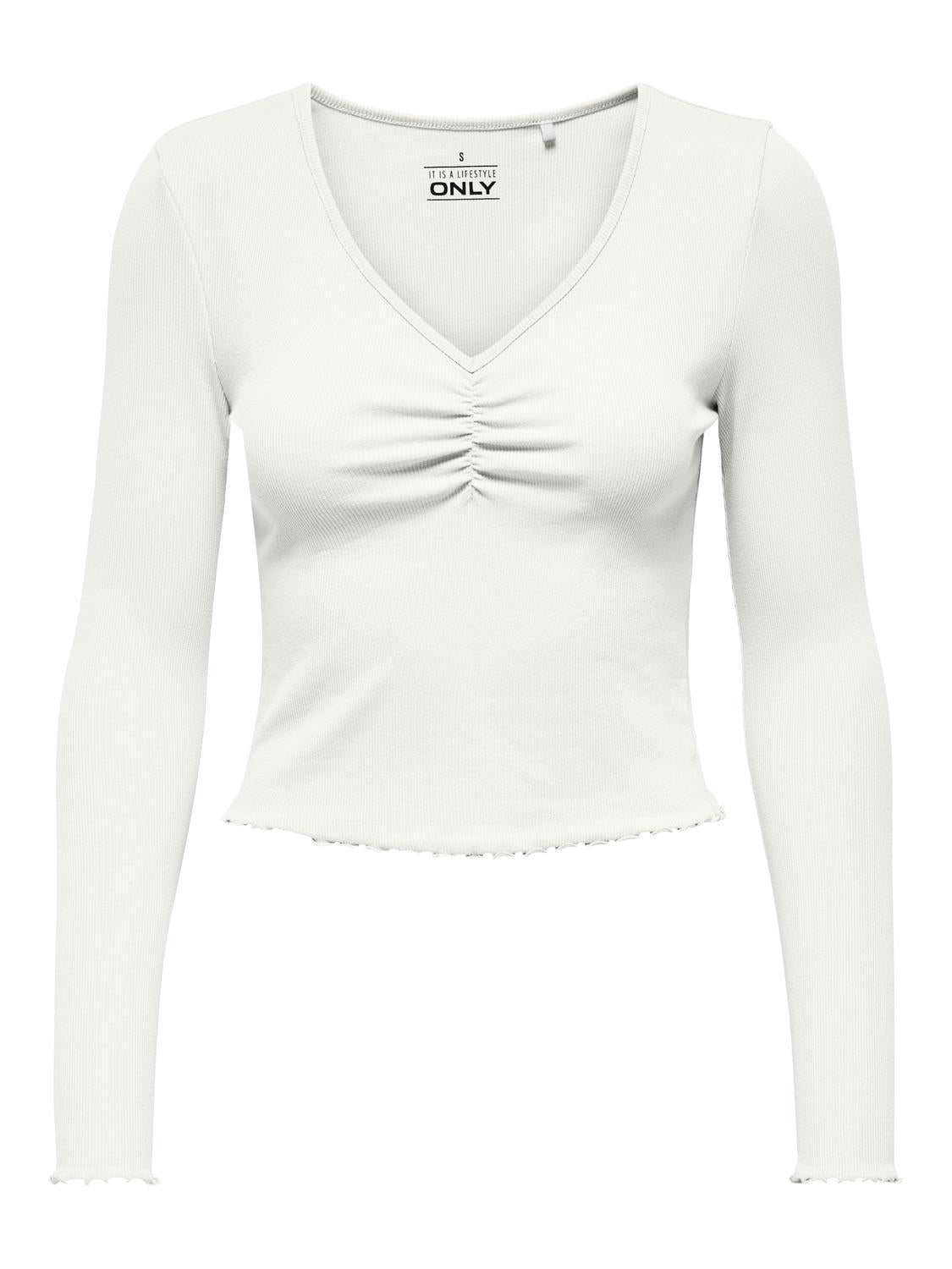 ONLBETTY L/S V-NECK TOP CC JRS 
