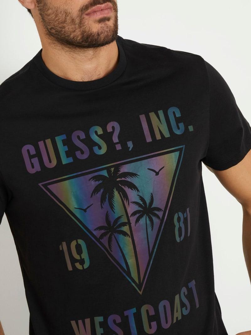 SS BSC IRIDESCENT PALMS TEE M4GI47K9RM1/JBLK GUESS