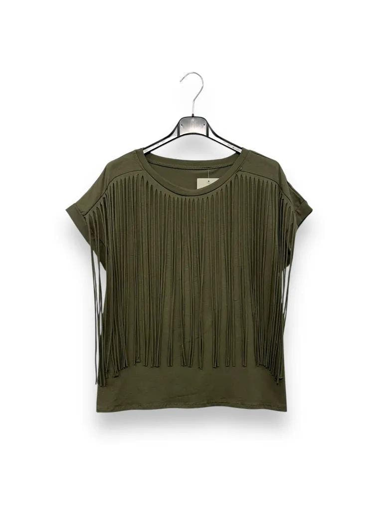 T-shirt con frange 