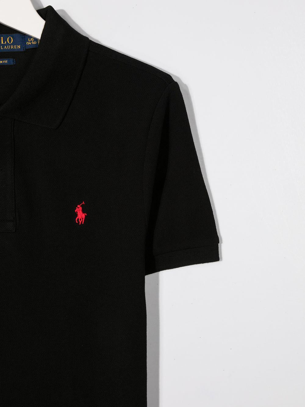 SLIM FIT COTTON MESH POLO SHIRT 