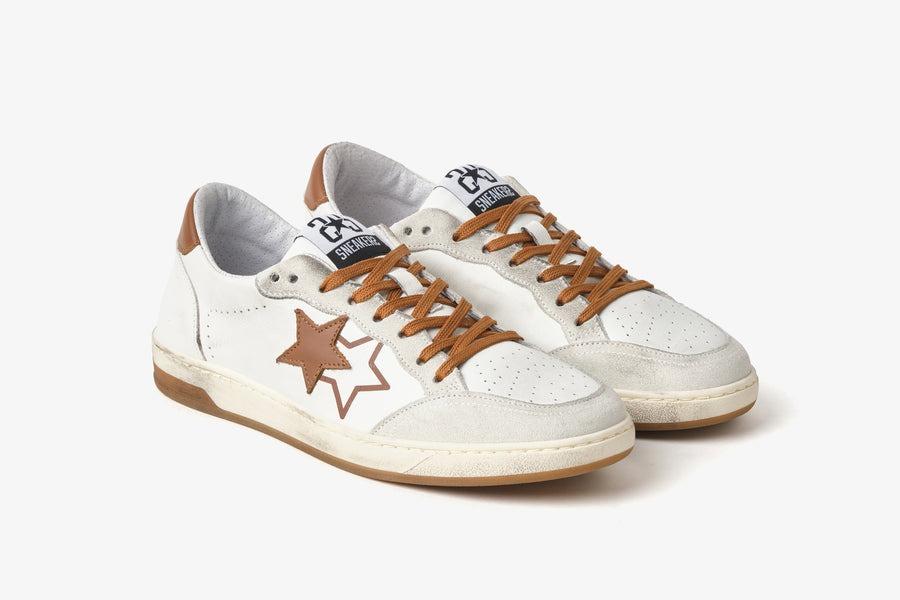 SNEAKERS WEEK STAR BIANCO/MARRONE 