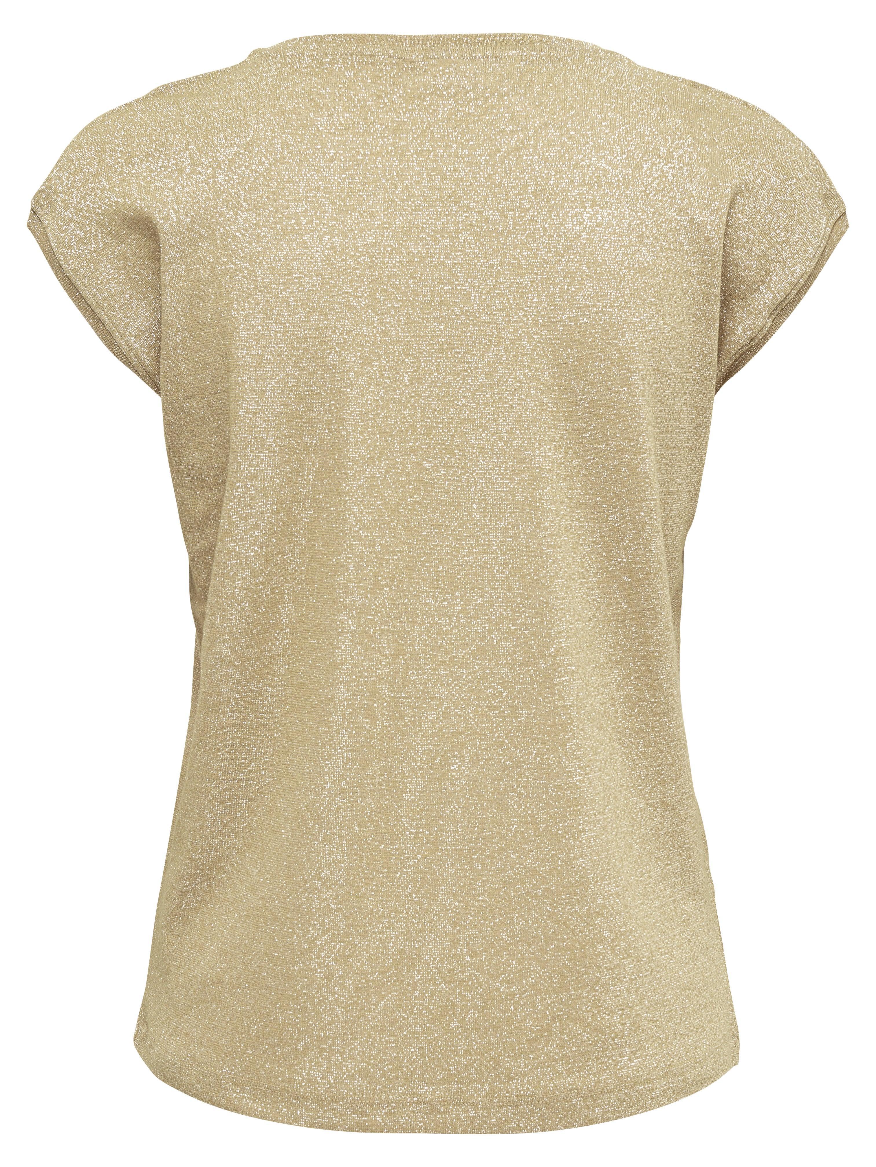 ONLSILVERY S/S V NECK LUREX TOP JRS NOOS 