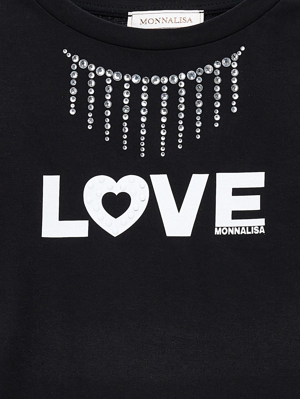 T-SHIRT CROPPED LOVE JERS 11A625 1206/0050 MONNALISA