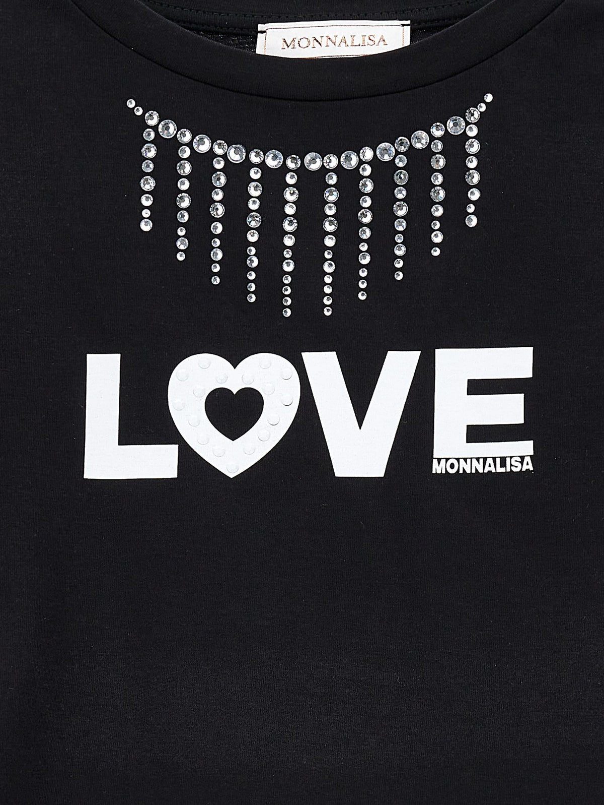 T-SHIRT CROPPED LOVE JERS 11A625 1206/0050 MONNALISA