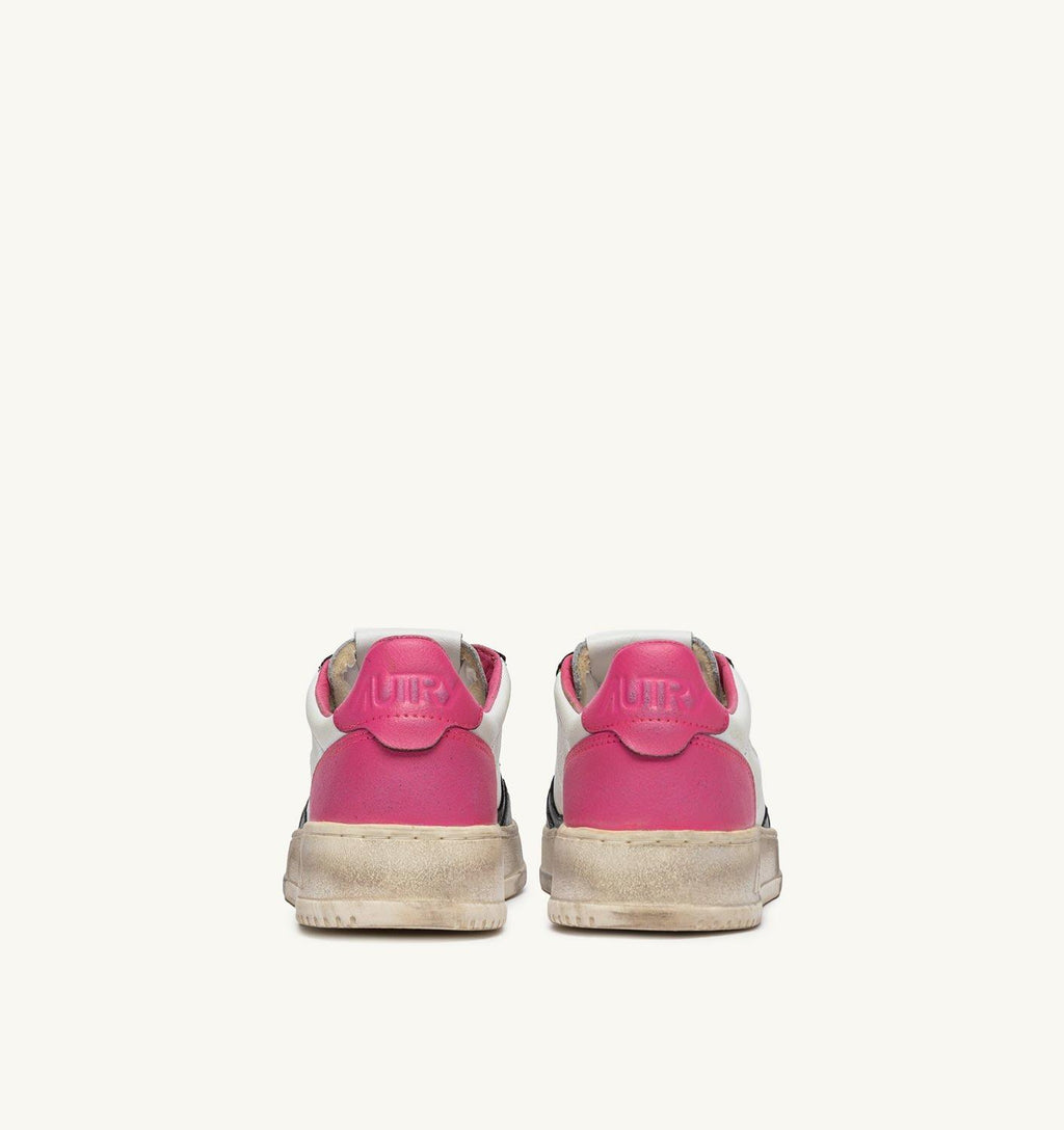 SUP VINT LOW WOM - LEAT/LEAT BLK/SHCKPNK 