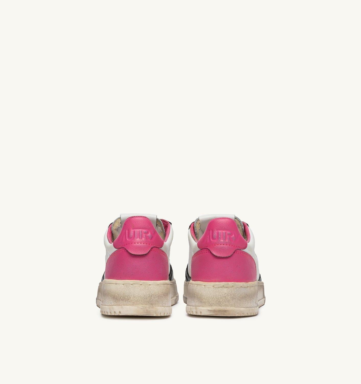 SUP VINT LOW WOM - LEAT/LEAT BLK/SHCKPNK 