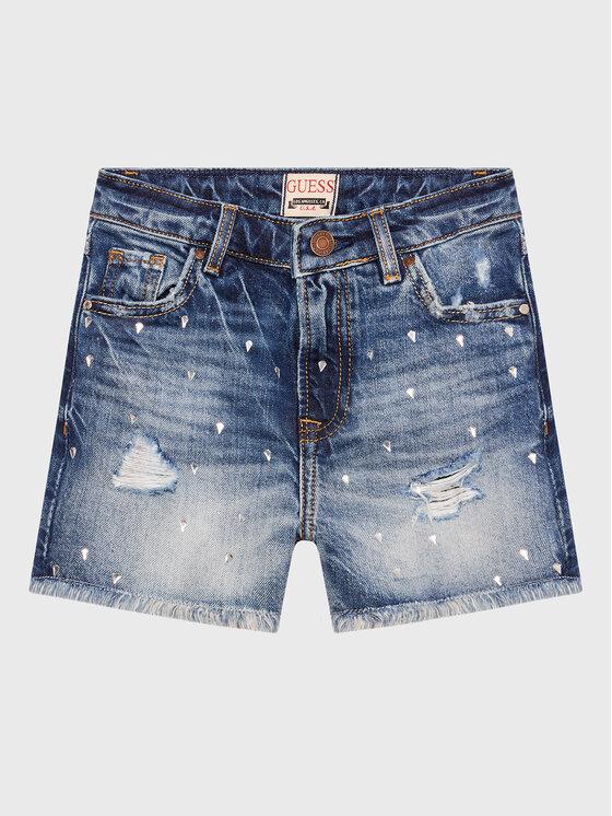 BAMBOO DENIM SHORTS W/STRASS 