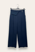 LOVEme Pantalone a palazzo con risvolto in vita