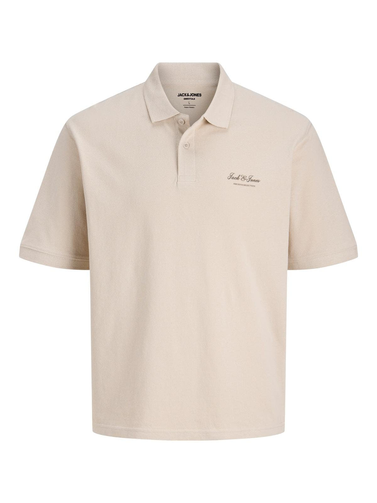 JJEARCHIVE GRAPHIC POLO SS LN 