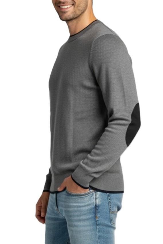 G/C F.12 VISCOSA COLLO/POLSI/T UR9100005/GRIGIO MELANGE URBAN RING